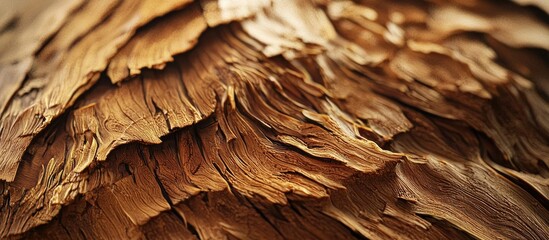 Naklejka premium Wood Fiber Picture Close Up