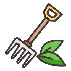 Rake  Icon Element For Design