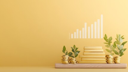 Risk assessment in gold portfolio balancing gold bars with risk analysis charts minimalistic risk elements, photorealistic