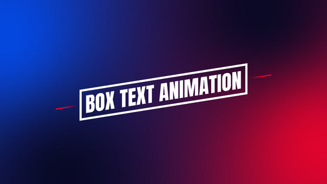 Box Text Animation | Text Movements Built Around the Idea of Harmony