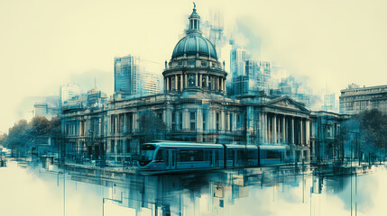 Abstract sci-fi style background image,Modern sci-fi science image