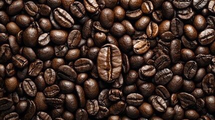Naklejka premium Close-up of coffee beans