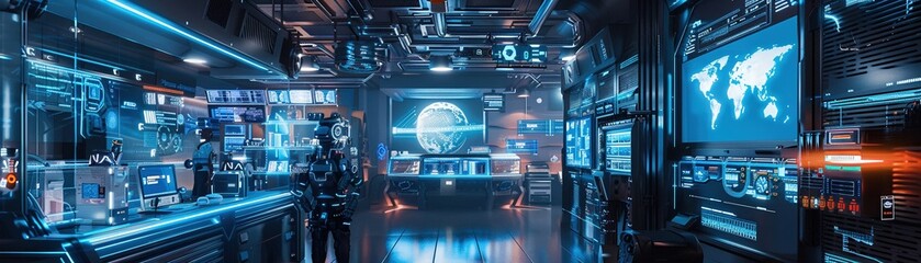 Obraz premium A cybernetic enhancement boutique