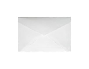 white envelope isolated