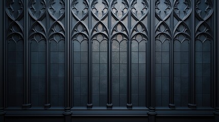 Naklejka premium Elegant Gothic Architecture Wall Design