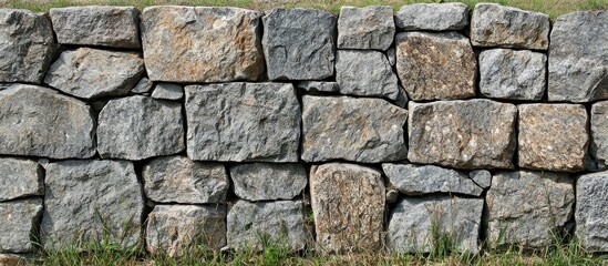 Stone Wall Made Of Granite