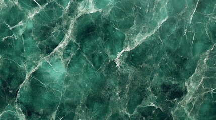 Obraz premium A close-up view of green marble with intricate veins and textures.