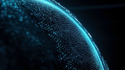 Sleek Futuristic Wireframe Globe Backdrop for Global Business and Tech Branding Concepts