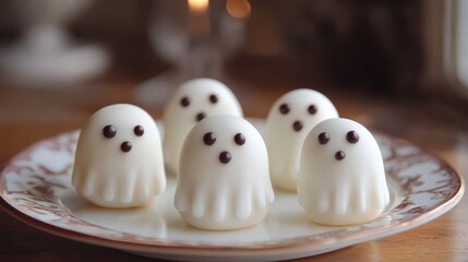 Cute Ghost Cake Pops for Halloween Celebrations