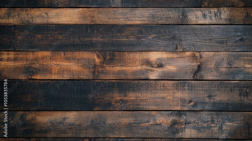 Poster aged rustic brown wood texture featuring a dark timber surface ideal for backgrounds or flooring set