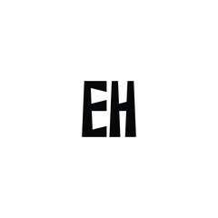 EH monogram logo design letter text name symbol monochrome logotype alphabet character simple logo