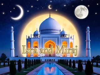 background isra and miraj