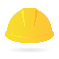 Yellow hard hat vector cartoon