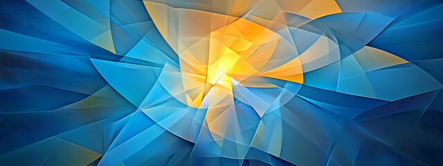 Obraz premium Futuristic Geometric Layers