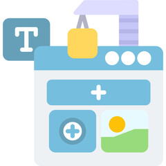 Fototapeta premium Website Builder icon