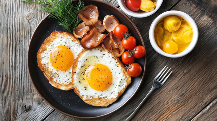 Beautiful Breakfast Spread: Delicious Morning Dishes, Fresh Ingredients, and Elegant Presentation for a Perfect Start to the Day