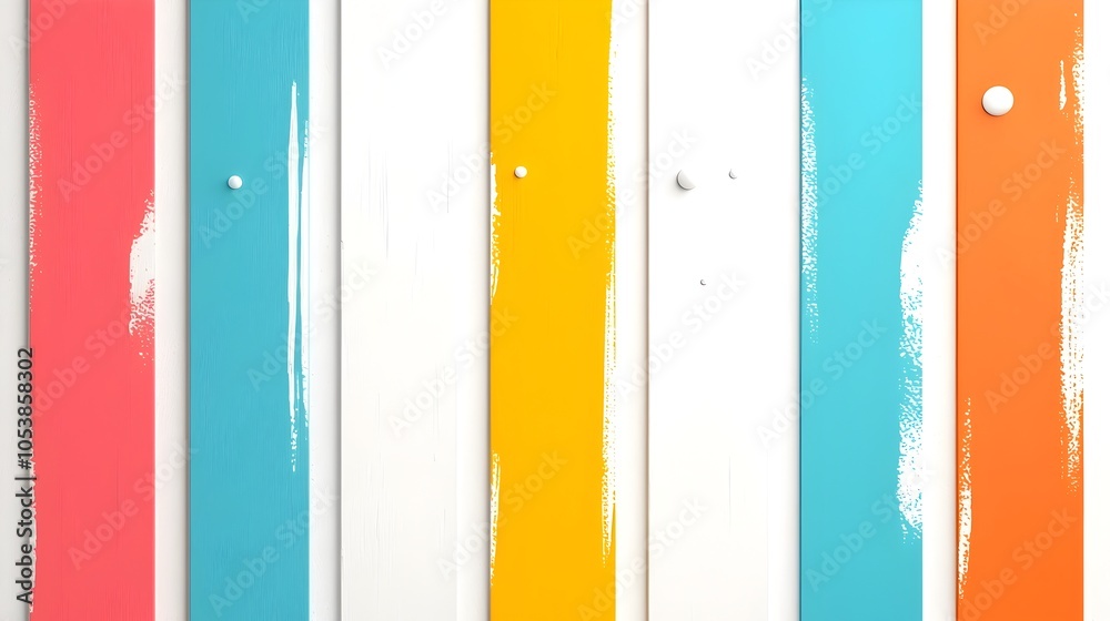 Poster vibrant and colorful abstract stripes in a fun pop art style creating a lively and eye catching back