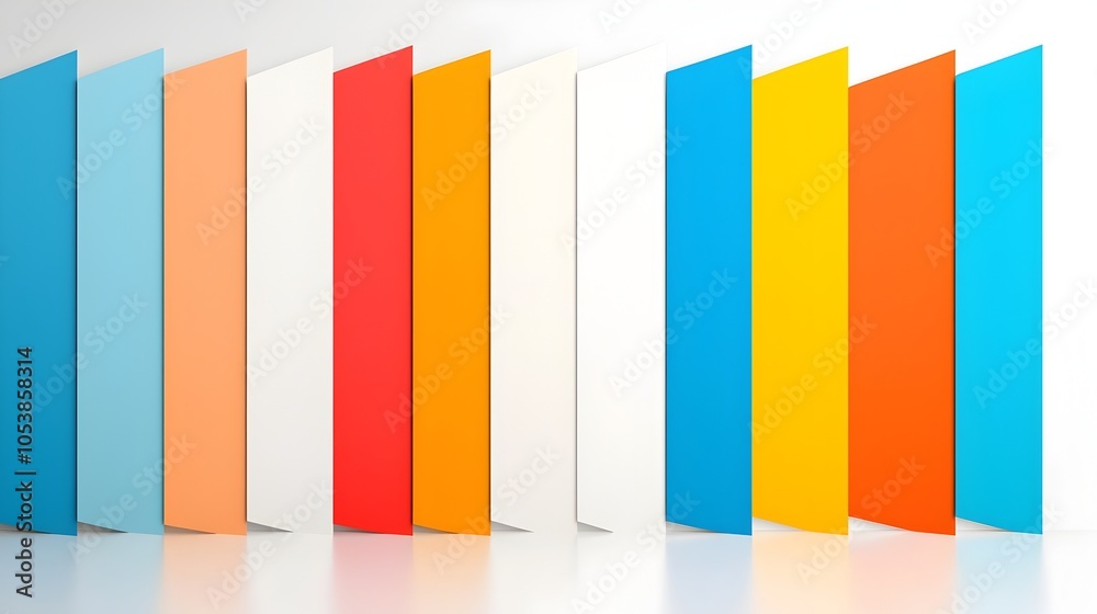 Poster Vibrant and colorful abstract striped pattern in a bold pop art style creating a lively and dynamic background perfect for banners posters web designs and other creative templates