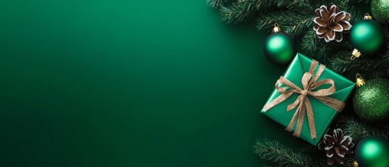 A green background with a green box and green balls