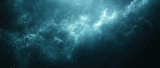 Fototapeta premium A stunning view of the cosmos with floating stars and nebulae, showcasing the beauty of deep space and the mysteries of the universe.