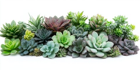 Fototapeta premium close up, succulent home decor, natural style Low-Light Succulents