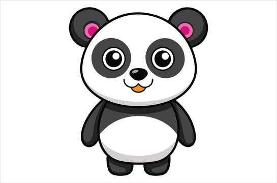 recommend clip art: panda vector,  icon vector illustration, panda  silhouette of a panda   isolated on a white background, eps, png, svg,  vector,