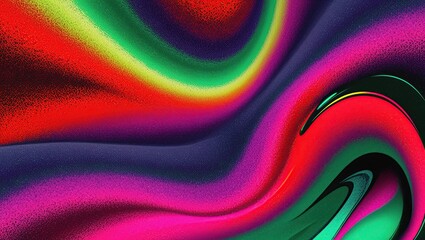 red, green and purple abstract colorful background with waves
