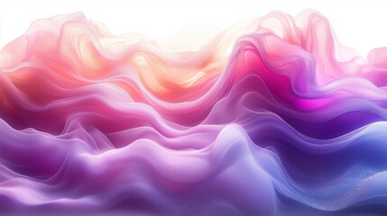 Obraz premium Colorful vaporwave gradient with flowing pastel waves