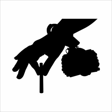 recommend clip art: silhouette of a hand and a cigarette