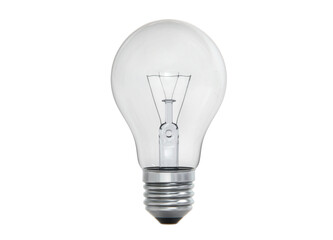 lighted bulb, transparent background