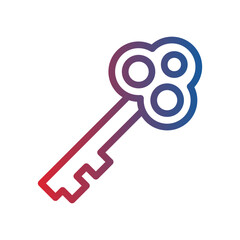 key gradient icon