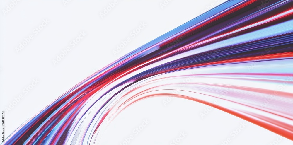 Poster modern abstract high-speed light effect. abstract background with curved beams of light. technology 