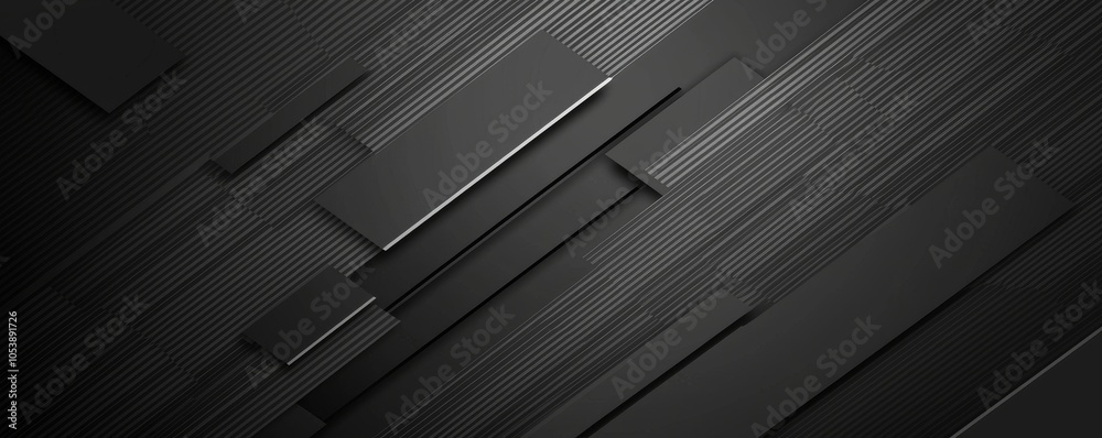 Poster the 3d geometric abstract background overlap layer on dark space with diagonal lines decoration. it'