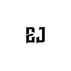 Obraz premium EJ monogram logo design letter text name symbol monochrome logotype alphabet character simple logo