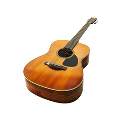 Fototapeta premium Isolated Acoustic Guitar on Transparent Background