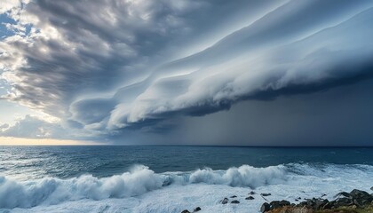 Obraz premium storm rolls in over the ocean