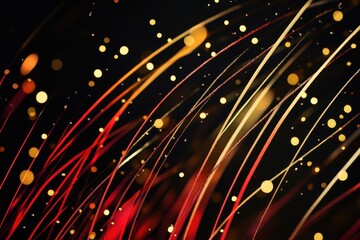 Obraz premium Bold Red and Gold Abstract Background Design