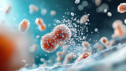 Artistic visualization of kidney stones unveiling the microscopic world of urinary crystals and their impact on health