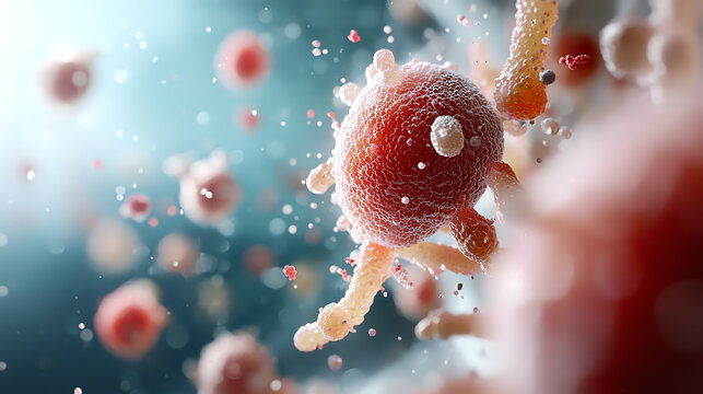 Exploring the microcosm a digital illustration of struvite kidney stones in exquisite detail