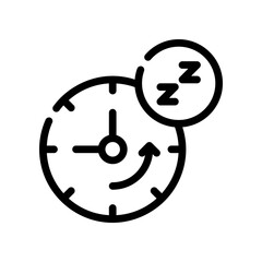 sleep icon line icon