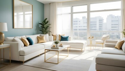 Photo interior modern design room 3d illustration