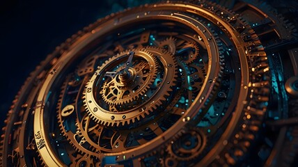 Obraz premium Abstract image of time, nothing is for eternity, life, death, circle of life