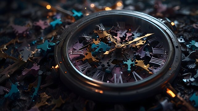 Abstract image of time, nothing is for eternity, life, death
