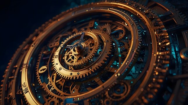 Abstract image of time, nothing is for eternity, life, death, circle of life