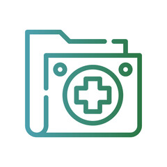 Obraz premium medication icon gradient icon
