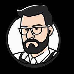 Obraz premium profile default avatar icon. user account dp symbol for social media website, app. vector illustration on transparent background.