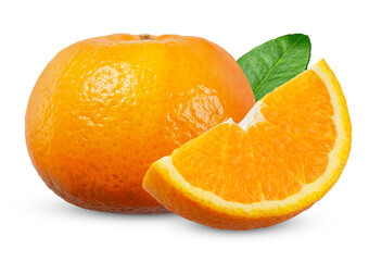 Orange isolated on white background.