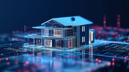 smart home is controlled by AI, which automatically regulates temperature, lighting and other parameters