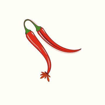 recommend clip art: red chili pepper and saffron