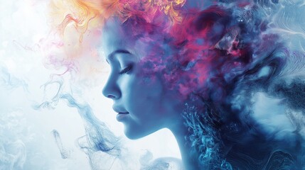 humans and AI work together to create new forms of art, such as generative art or music